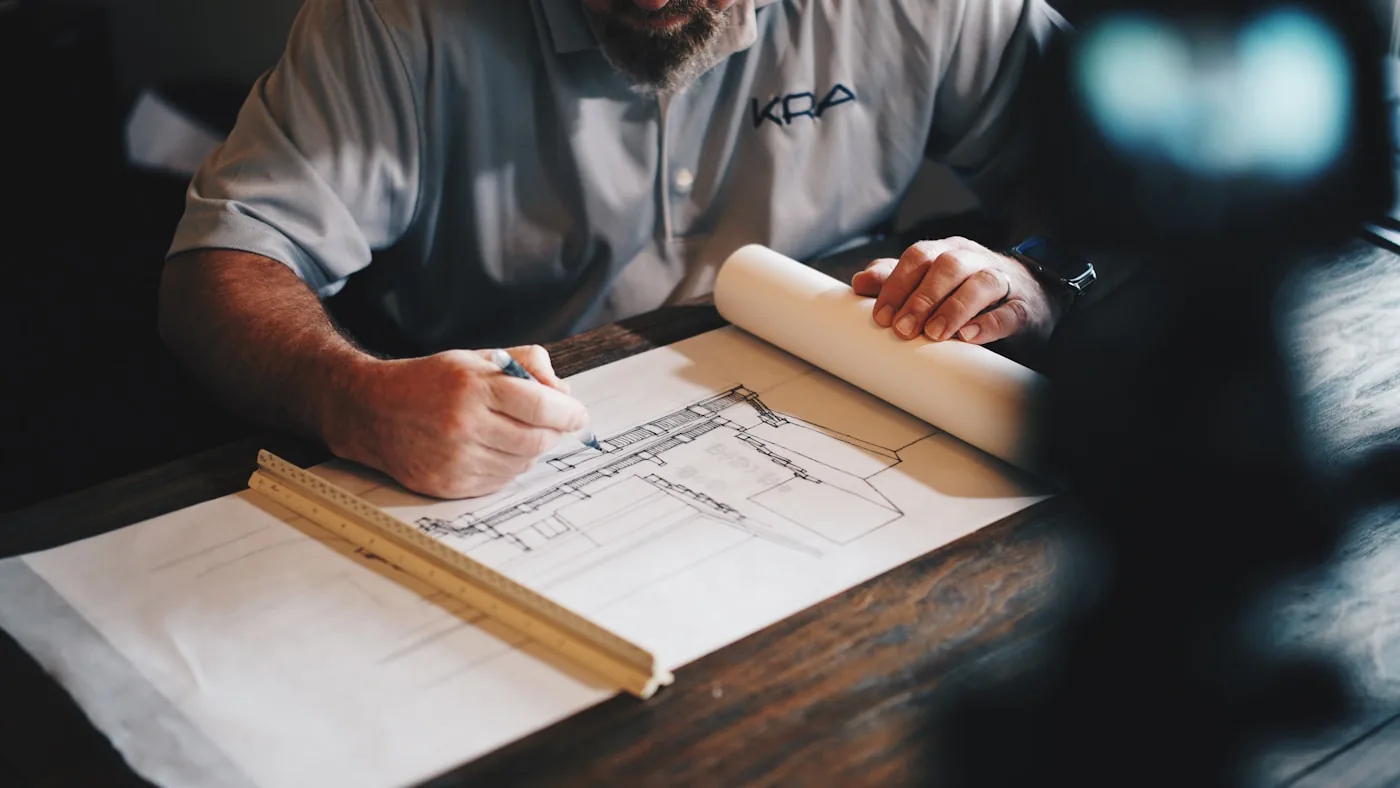 Work on the construction of a private home